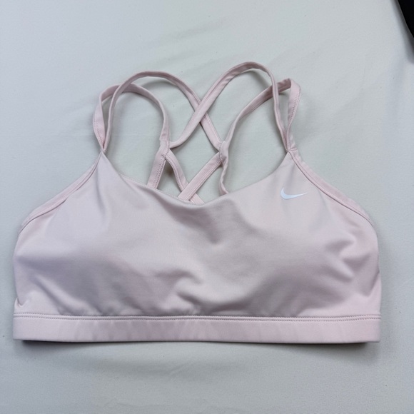 Nike Other - Nike DriFit Light Pink Crisscross-Strap Sports Bra